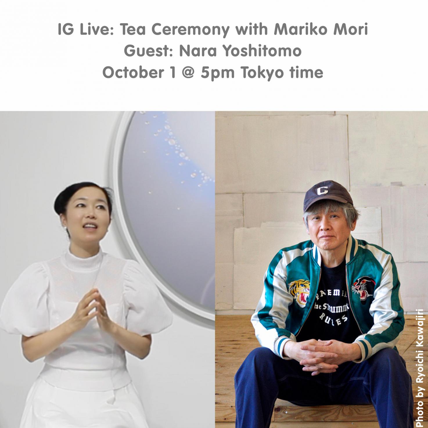 SCAI THE BATHHOUSE News 【IG LIVE】Tea Ceremony with Mariko Mori